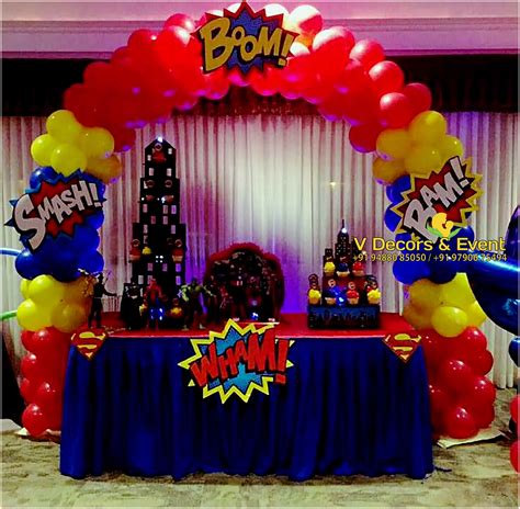 Themed Birthday Superman : V Decors and Events: 9488085050 : Themed ...