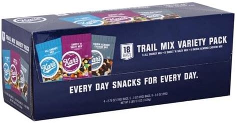 KARS Variety Pack Trail Mix - 18 ea, Nutrition Information | Innit