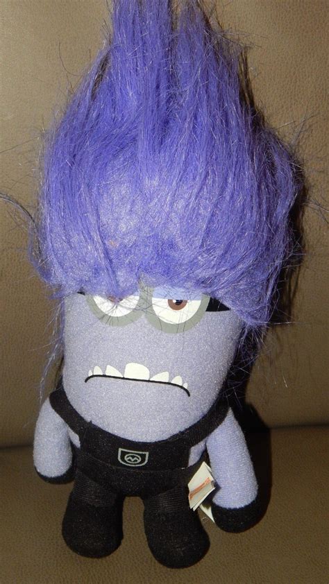 Despicable Me Plush Evil Minion Kevin Soft Toy Stuffed Doll Purple 9 ...