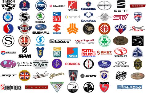 Most Popular Car Brands Logos Decals Stickers Labels Full Set Free ...