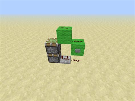 A double piston extender EVEN SMALLER than the rest! (so far) : Minecraft