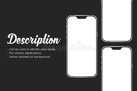 Realistic Mobile Banner Vecter Mockup. Stock Vector - Illustration of flat, background: 193499732