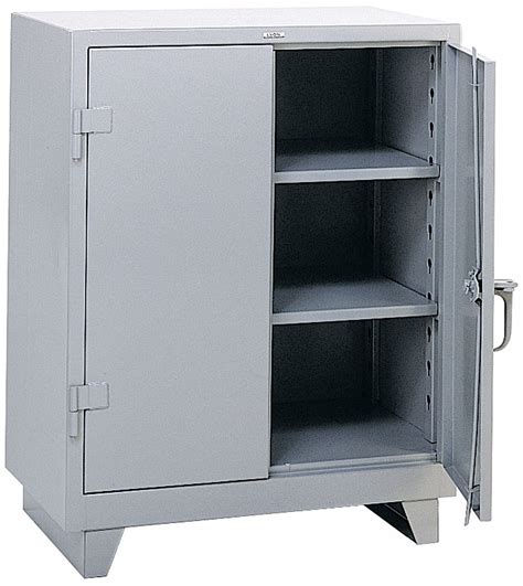 LYON Heavy Duty Storage Cabinet, Gray, 46 in H X 36 in W X 21 in D, Assembled - 5JL37|DD1110 ...