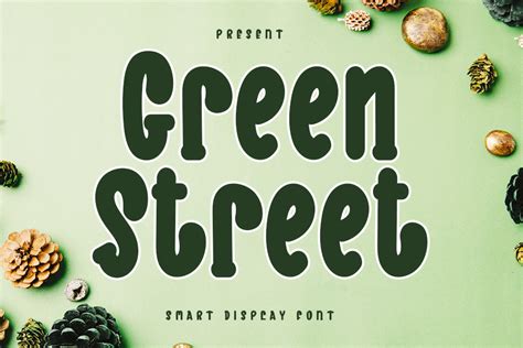 Green Street Font by K_IN Studio · Creative Fabrica