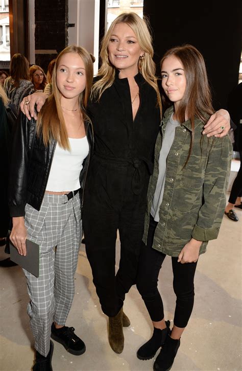 Kate Moss and Daughter Lila Grace Moss Sit Front Row at London Fashion ...