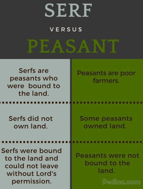 Difference Between Serf and Peasant