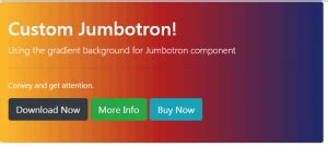 Bootstrap 4 Jumbotron Component