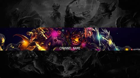 Speed Art - Free Youtube Channel Art / Banner #8 (League of Legends) - YouTube