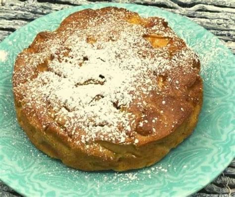 Air Fryer 4 Ingredient Apple Cake - Fork To Spoon