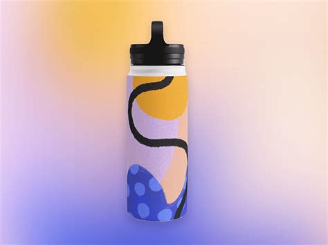 Desert Abstract Water Bottle by Diane Lindquist on Dribbble