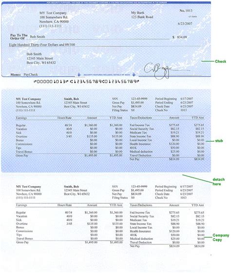 Sample payroll check by ezPaycheck | Flickr - Photo Sharing!