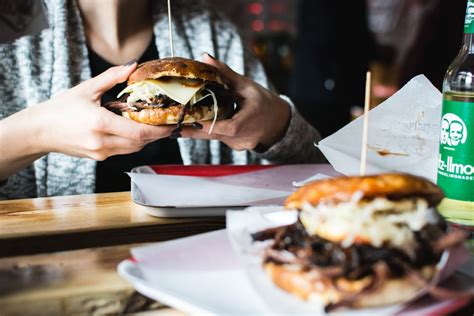 Free Photo: Two Burgers and a Fritz Drink