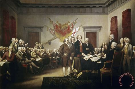 John Trumbull Signing the Declaration of Independence painting - Signing the Declaration of ...