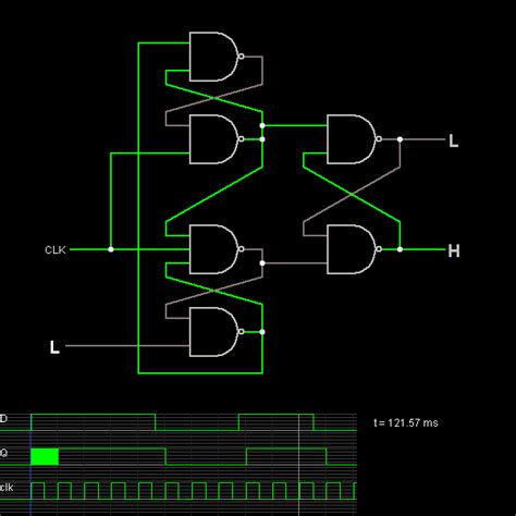 Edge-Triggered D Flip-Flop - Online Circuit Simulator