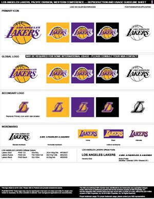 Los Angeles Lakers Colors | Sports Teams Colors | U.S. Team Colors