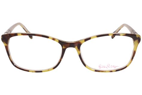 Lilly Pulitzer Daya TO Eyeglasses Women's Tortoise Full Rim Cat Eye 52-16-140mm | EyeSpecs.com