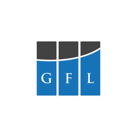 GFL letter logo design on WHITE background. GFL creative initials letter logo concept. GFL ...