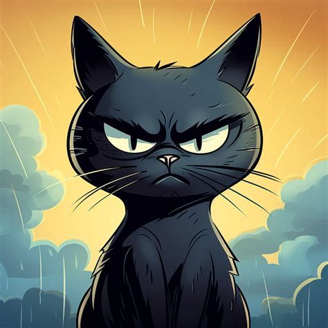 yatomei Character Black Cat cartoon sad face happy by YatomeiKing on DeviantArt