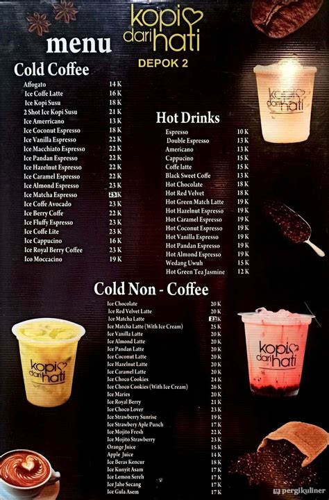 Contoh Daftar Menu Cafe Kopi Menu - IMAGESEE