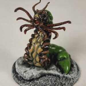 Carrion Crawler Dnd Miniature Painted for Dungeons and Dragons. - Etsy