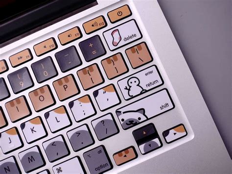 Happy Cat Keyboard Stickers Macbook Air 13 Vinyl Keyboard - Etsy ...