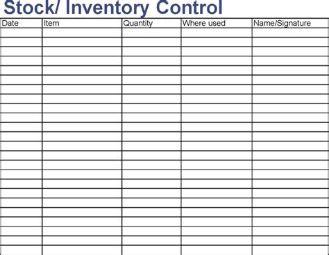 Simple stock Management Templates | Inventory management templates, Business worksheet ...
