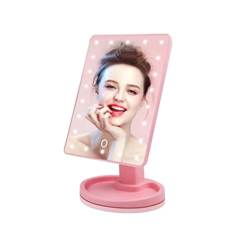 Portable Vanity Table Mirror Light Creative Table Lamps Touch Switch 180 Degree Rotation ...