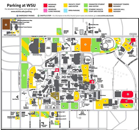 Wichita campus map - Ontheworldmap.com