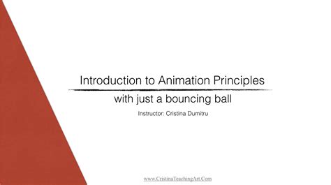 Intro to Animation Principles in 2D Course - Cristina Teaching Art