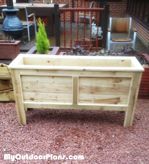 DIY Rectangular Planter Box | MyOutdoorPlans | Free Woodworking Plans ...