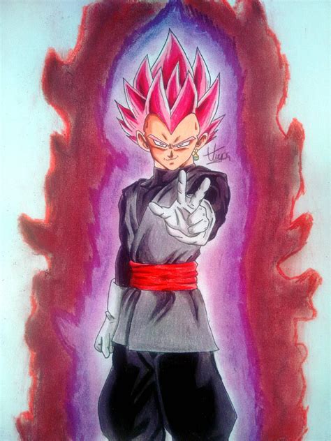 Black Vegeta Super Saiyajin Rose - HGD by HugoGDrawings on DeviantArt