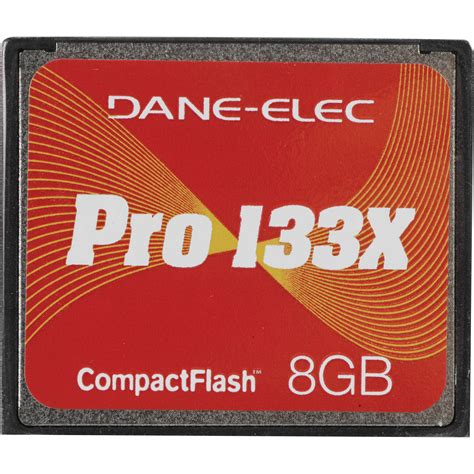 Dane-Elec 8GB 133X Compact Flash Pro Memory Card 8106B001 B&H