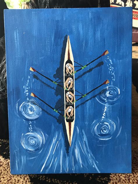 Custom Rowing Boat Painting | Etsy