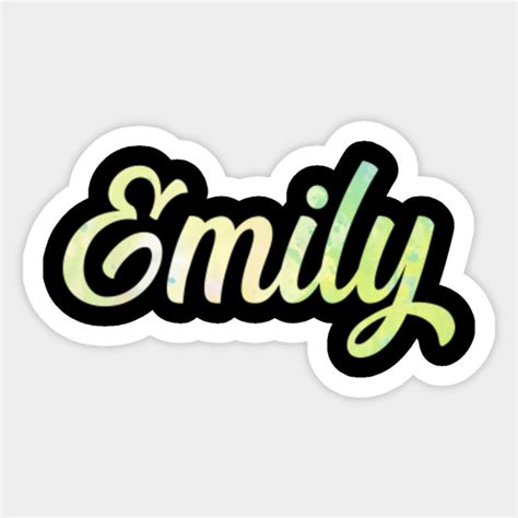 Emily name art - Emily - Sticker | TeePublic