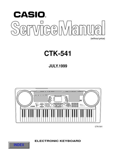 Casio CTK541 Service Manual | PDF | Amplifier | Input/Output