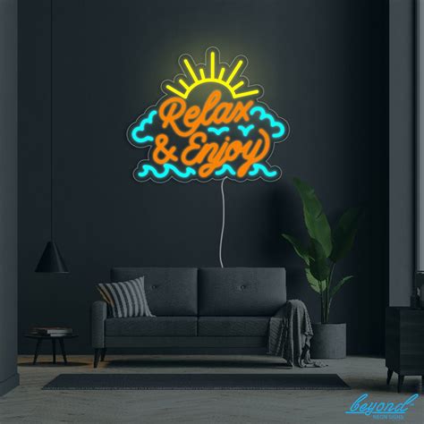 Relax and Enjoy LED Neon Sign