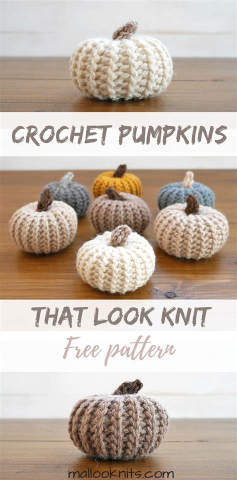 Kits & How To Craft Supplies & Tools Crochet Pumpkins Pattern Pumpkin ...