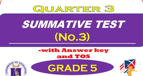 Grade 5 Quarter 3 Summative Test 3 Answer Key Tos Deped K 12 File | sexiezpix Web Porn