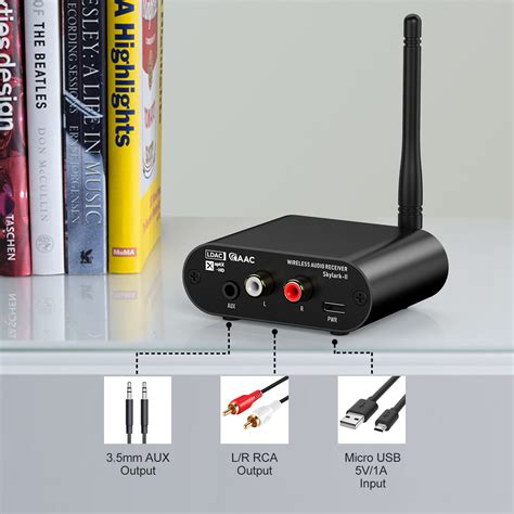 Bluetooth 5.0 Audio Receiver Home Stereo System HiFi DAC Streaming Music Adapter Support LDAC ...