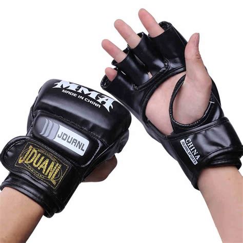 2017 New Brand MMA Boxing Gloves Top Quality PU Leather MMA Half ...