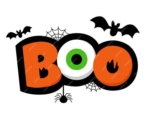 Premium Vector | Free vector boo Halloween flat design