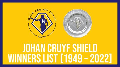 #221 JOHAN CRUYFF SHIELD • WINNERS LIST [1949 - 2022] PSV EINDHOVEN 2022 WINNER - YouTube