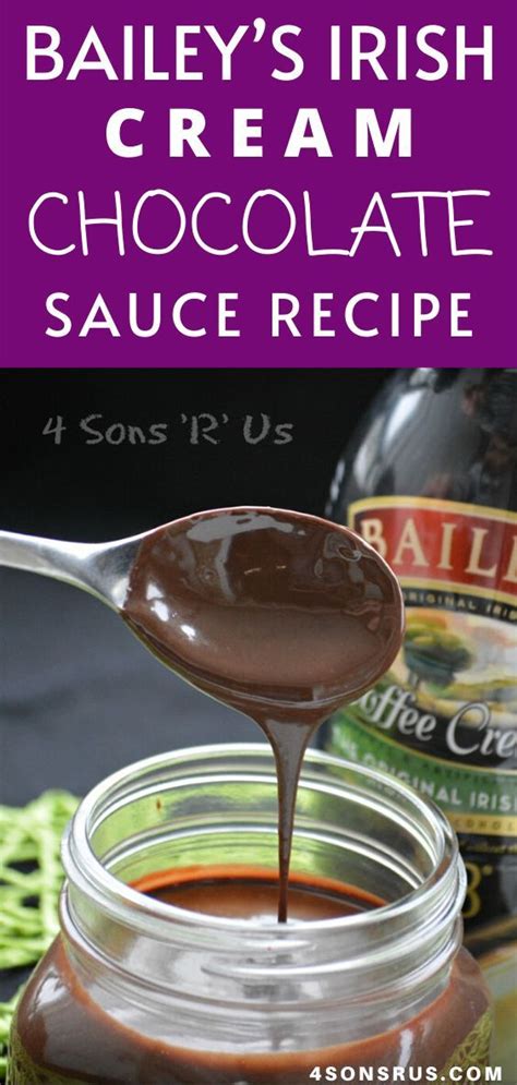 Bailey's Irish Cream Chocolate Sauce | Recipe | Chocolate sauce ...