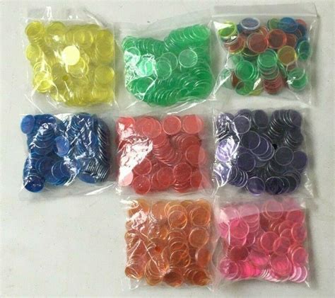 Magnetic Bingo Chips Bag of 100 Bingo Markers 3/4 Inch Diameter New ...