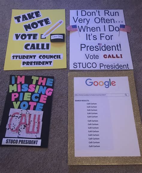 Cool Poster Ideas For Student Council