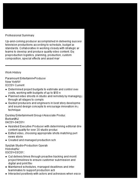 Film Producer Resume Examples for 2025: Templates & Tips