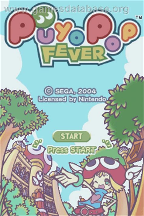 Puyo Pop Fever - Nintendo DS - Artwork - Title Screen