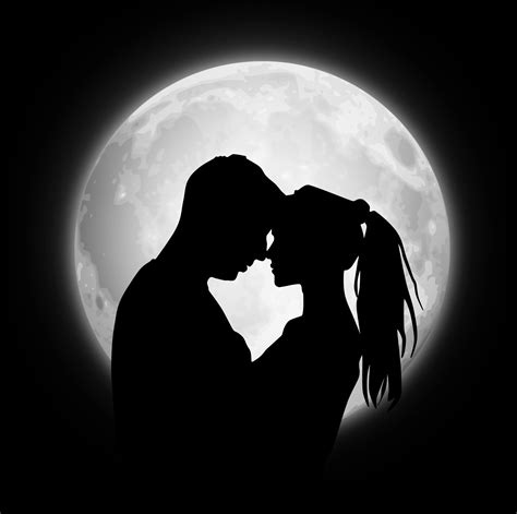 Couple silhouette, Couple, Silhouettes, Moon HD wallpaper | Wallpaper Flare