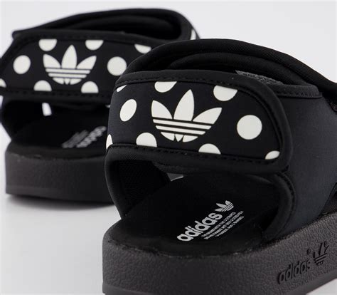 adidas Adilette Sandals 3.0 Core Black White Dot - Women’s Sandals