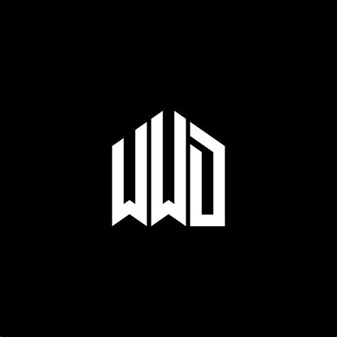 WWD letter logo design on BLACK background. WWD creative initials ...